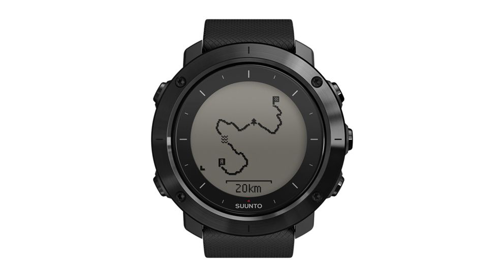Suunto Traverse GPS Outdoor Watch, Sapphire Black SS022291000