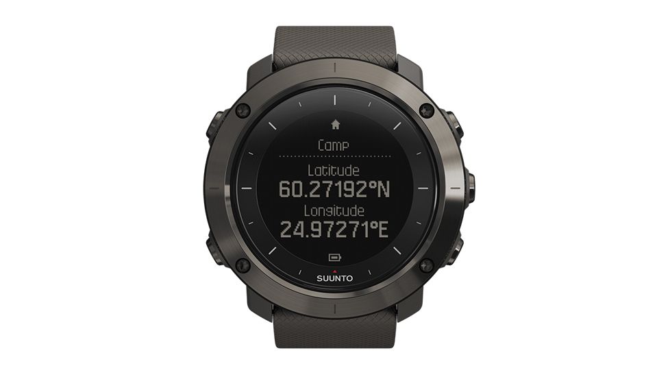 Suunto Traverse Gps Outdoor Watch With Versatile Navigation Functions For Hiking And Trekking, Black SS021843000
