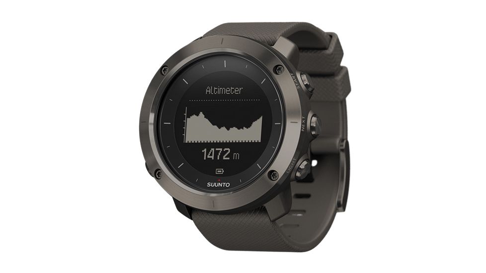 Suunto Traverse Gps Outdoor Watch With Versatile Navigation Functions For Hiking And Trekking, Black SS021843000