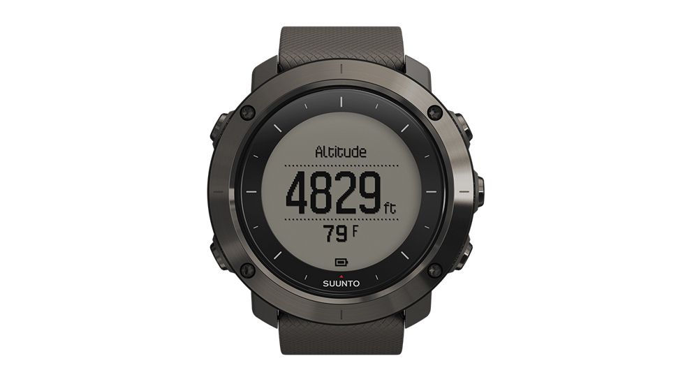 Suunto Traverse Gps Outdoor Watch With Versatile Navigation Functions For Hiking And Trekking, Black SS021843000