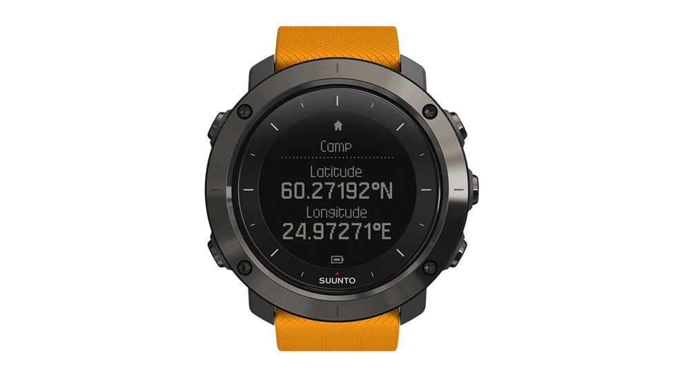 Suunto Traverse Gps Outdoor Watch With Versatile Navigation Functions For Hiking And Trekking, Black SS021843000
