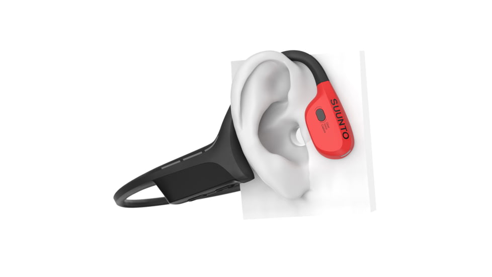 Suunto Wing Headphones, Black/Lava Red, One Size, SS050944000