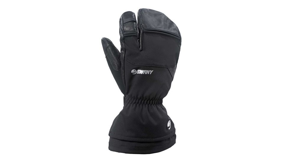 Swany A-Star 3 Finger Mitt, Black, Extra Large BX-9M-Black-Xlarge