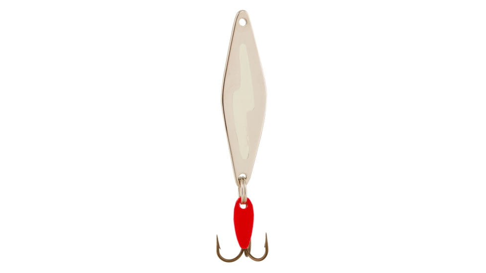 Swedish Pimple Do-Jigger Casting/Trolling Spoon, 1/6 oz, 1-3/4 in, Nickel Glow Zap, 1DJGLOZAP