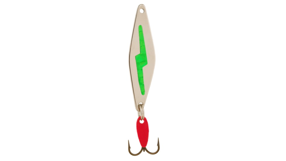 Swedish Pimple Do-Jigger Casting/Trolling Spoon, 1/3 oz, 2-14 in, Prism Chartreuse Zap, 3DJCH