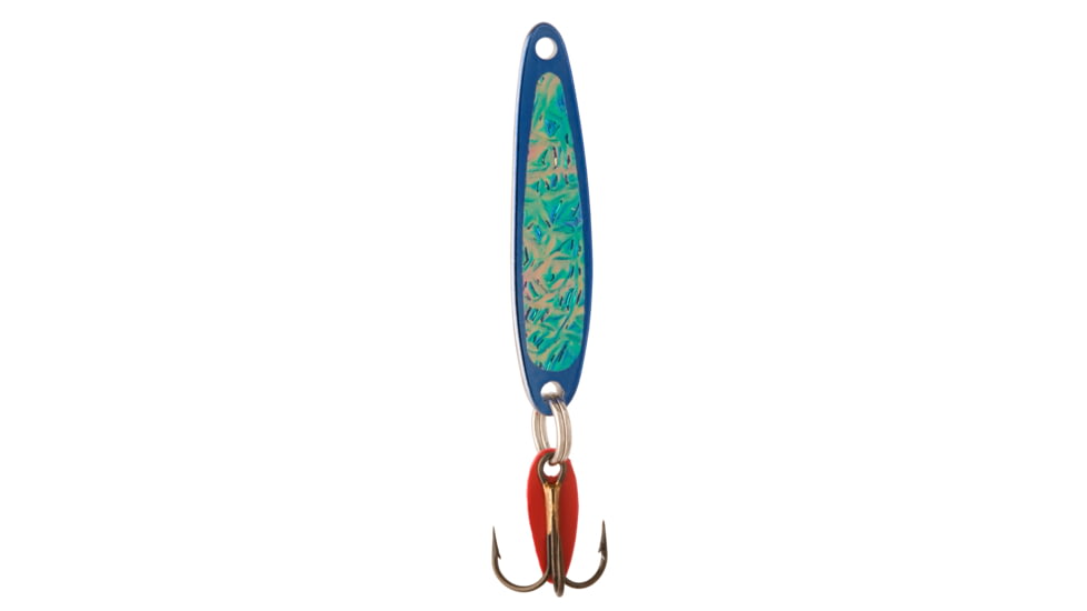 Swedish Pimple Jigging Lure, 1/4oz, 1-3/4 in, Blue Ice, 4BLUEICE