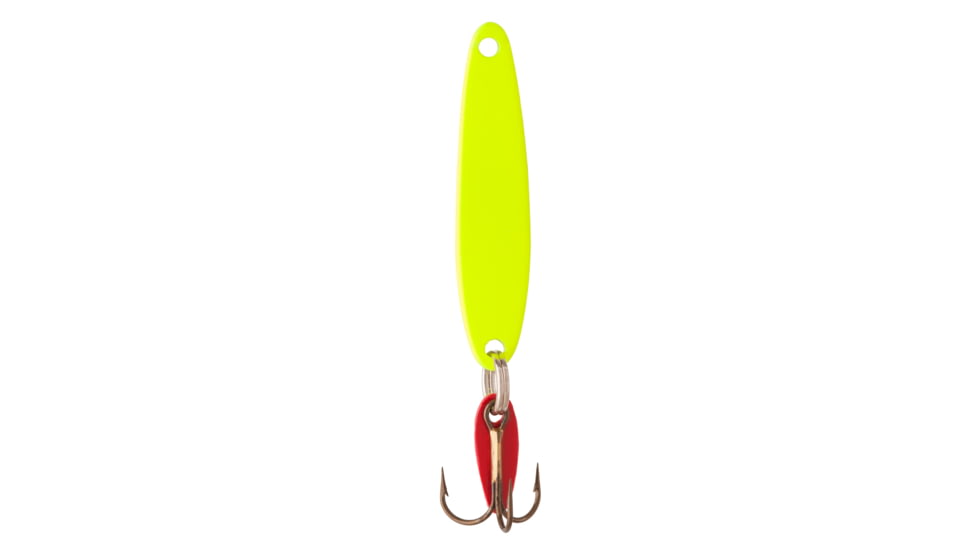 Swedish Pimple Jigging Lure, 1/4oz, 1-3/4 in, Fluorescent Yellow, 4AFY