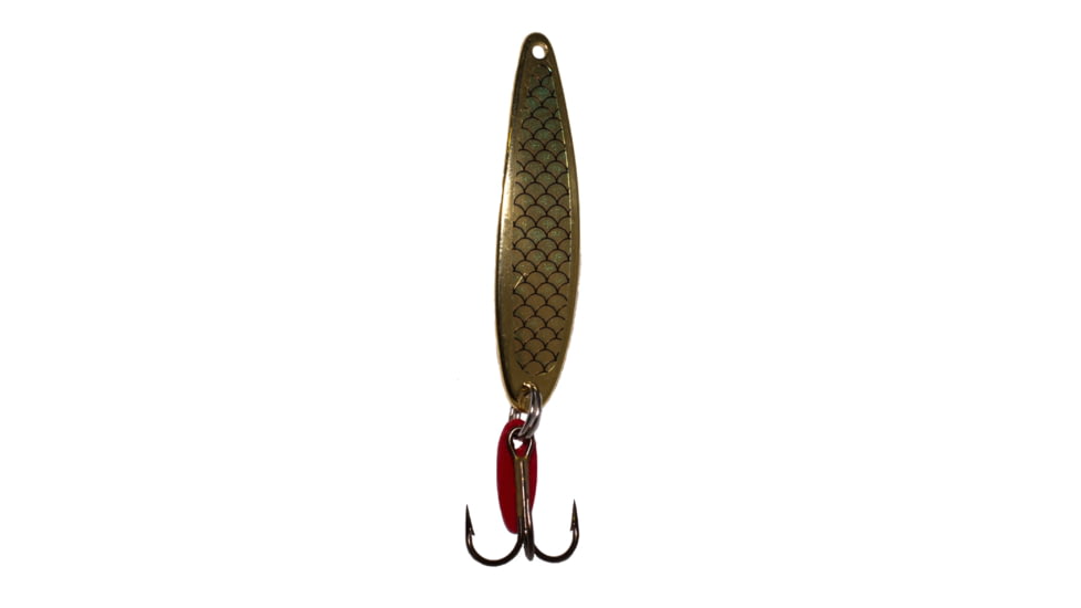 Swedish Pimple Jigging Lure, 1/4oz, 1-3/4 in, Gold Scale, 4GOLDSCALE