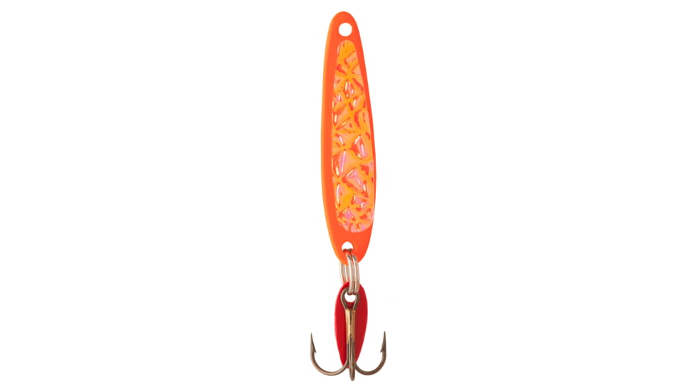 Swedish Pimple Jigging Lure, 1/4oz, 1-3/4 in, Orange Ice, 4ORANGEICE
