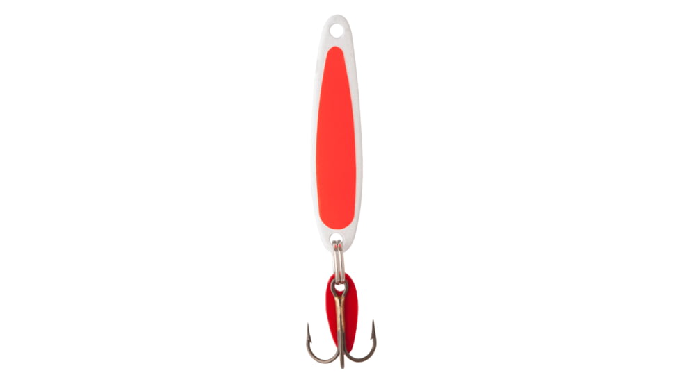 Swedish Pimple Jigging Lure, 1/4oz, 1-3/4 in, Pearl/Orange, 4PFO