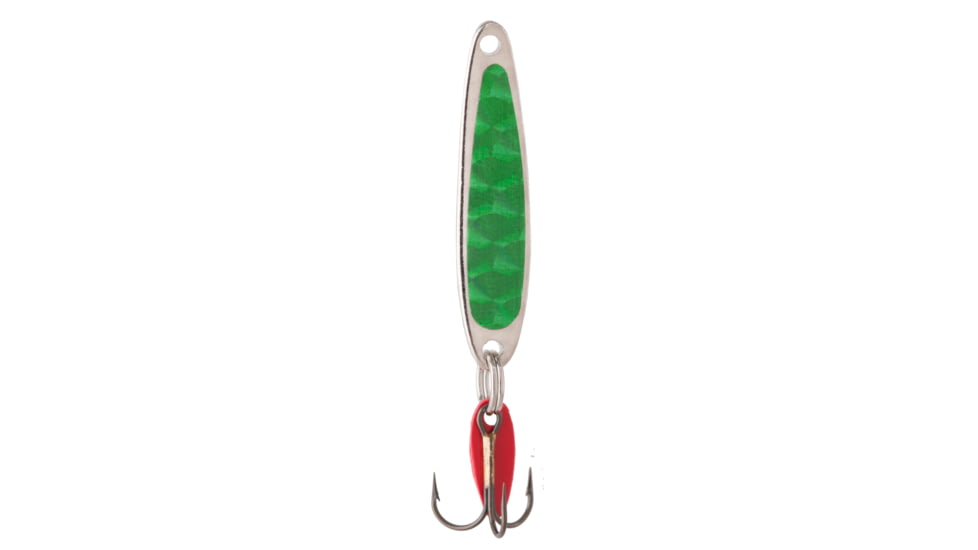 Swedish Pimple Jigging Lure, 1/4oz, 1-3/4 in, Prism Green, 4ZG