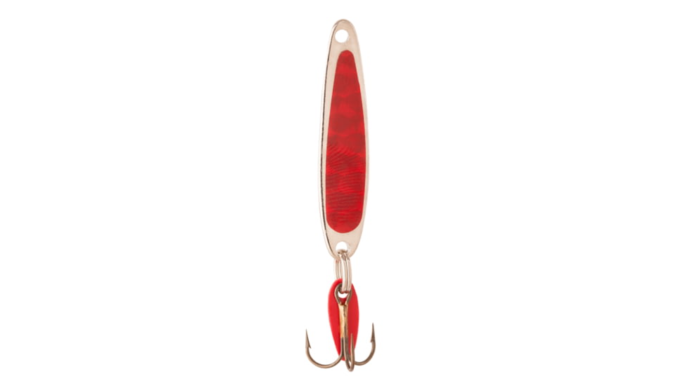 Swedish Pimple Jigging Lure, 1/4oz, 1-3/4 in, Prism Red, 4ZR