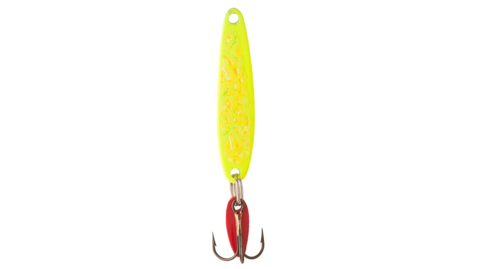 Swedish Pimple Jigging Lure, 1/4oz, 1-3/4 in, Yellow Ice, 4YELLOWICE