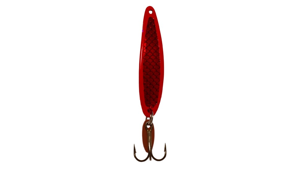 Swedish Pimple Jigging Lure, 1/4oz, 1-3/4 in, Magenta Scale, 4MAGENTASC