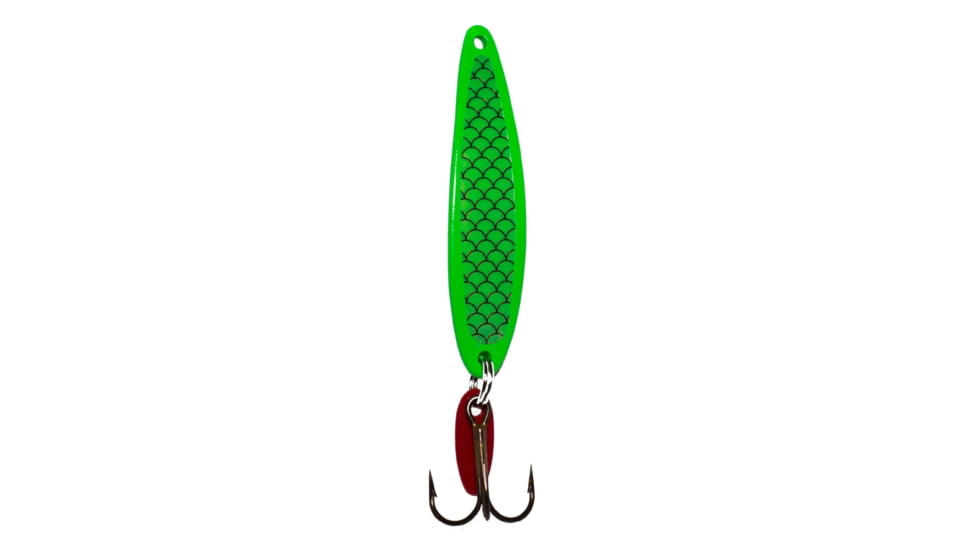 Swedish Pimple Jigging Lure, 1/4oz, 1-3/4 in, Moss Scale, 4MOSSSCALE