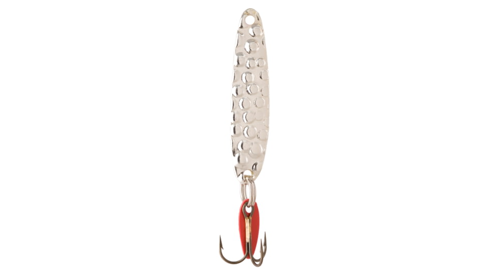 Swedish Pimple Jigging Lure, 1/4oz, 1-3/4 in, Silver Plate, 4PS