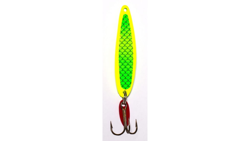 Swedish Pimple Jigging Lure, 1/4oz, 1-3/4 in, Yellow Scale, 4YELLOWSCA