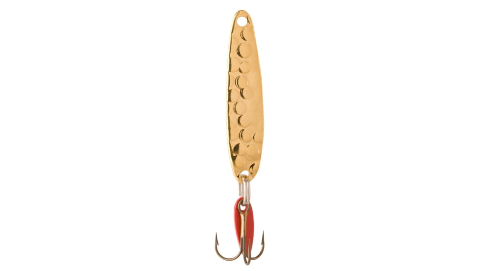 Swedish Pimple Jigging Lure, 1/4oz, 1-3/4 in, Hammered Gold, 4AG