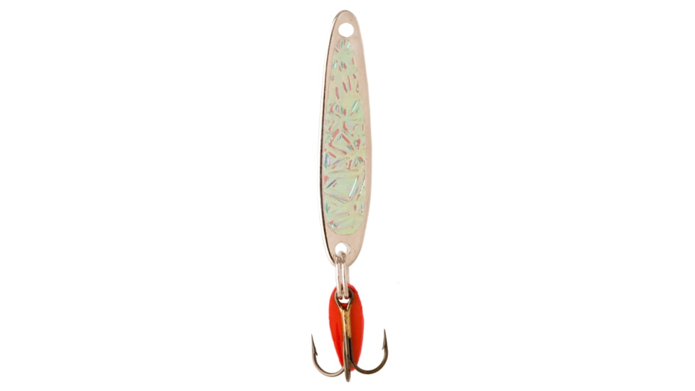 Swedish Pimple Jigging Lure, 1/4oz, 1-3/4 in, Nickel Ice, 4NICKELICE