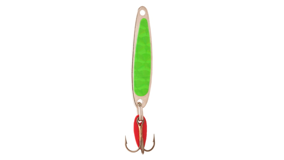 Swedish Pimple Jigging Lure, 1/4oz, 1-3/4 in, Prism Chartreuse, 4CH