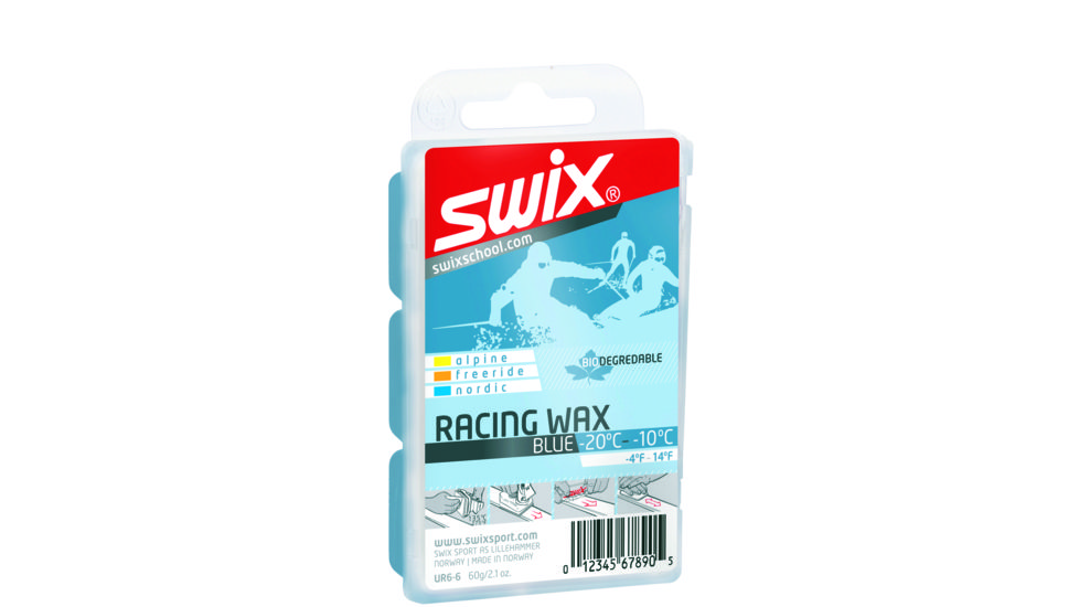 Swix Blue Bio-Degradable Racing Wax - 60 g