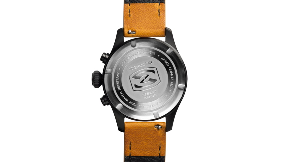 Szanto Pilot Watches, Black Dial, Brown Strap, A. Gold, One Size, SZ 4552
