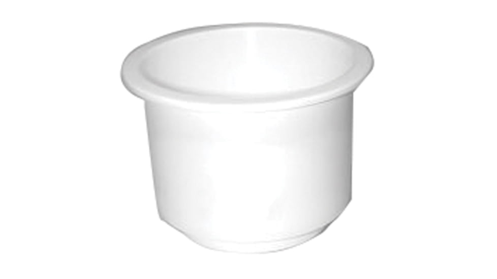 T-H Marine Cup Holder, 3-1/8in, White, LCH-1W-DP