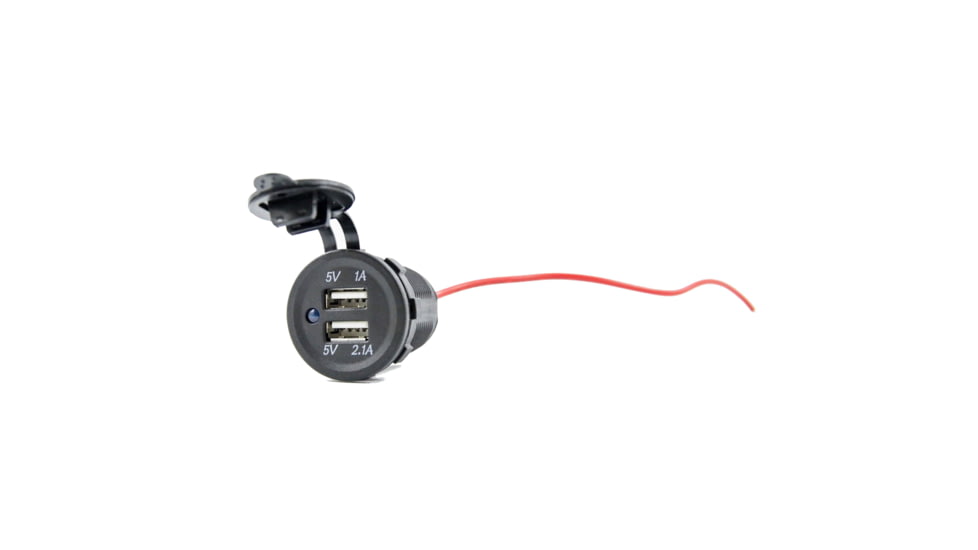 T-H Marine Dual USB Outlet With LED, Blue, DUSB-2-DP