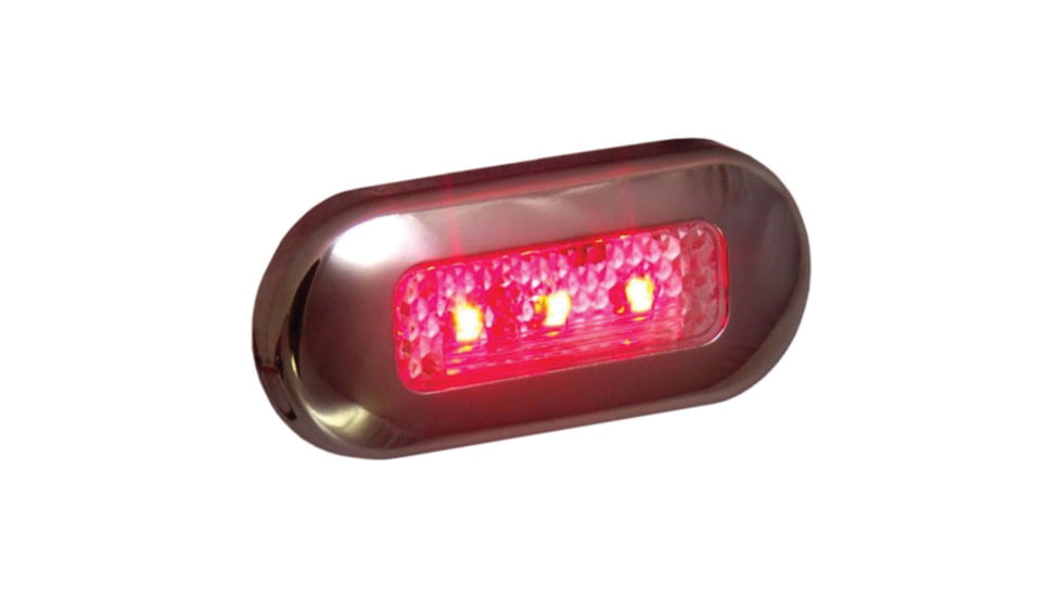 T-H Marine Led Oblong Courtesy Lights, Red, LED-51824-DP