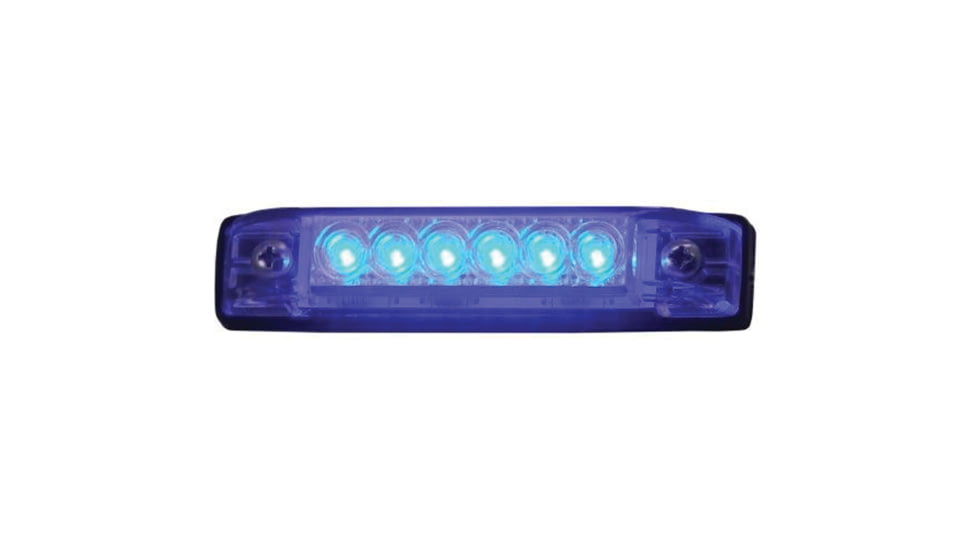 T-H Marine Led Slim Line Utility Strip Lights, 6in, Blue, LED-51806-DP
