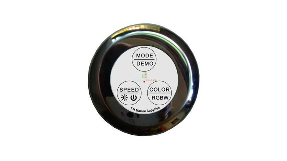 T-H Marine Rgb LED Dash Mount Light Controller Ip67, White, LED-RGBCONT-2F-DP