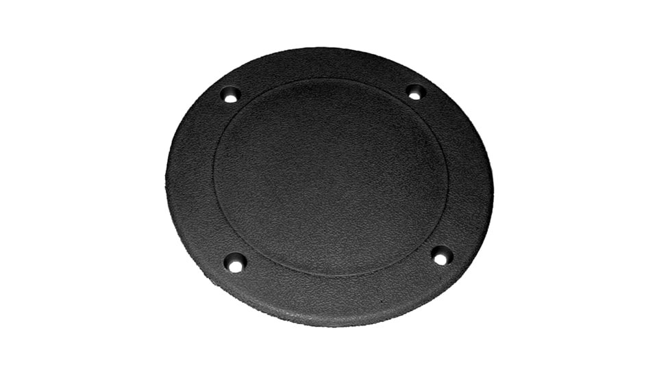 T-H Marine Screw Down Deck Plates, 8in, Black, SDP-2-DP