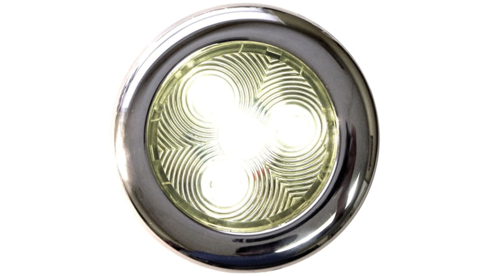 T-H Marine Stainless LED Puck Light, White, 4in, LED-51831-DP