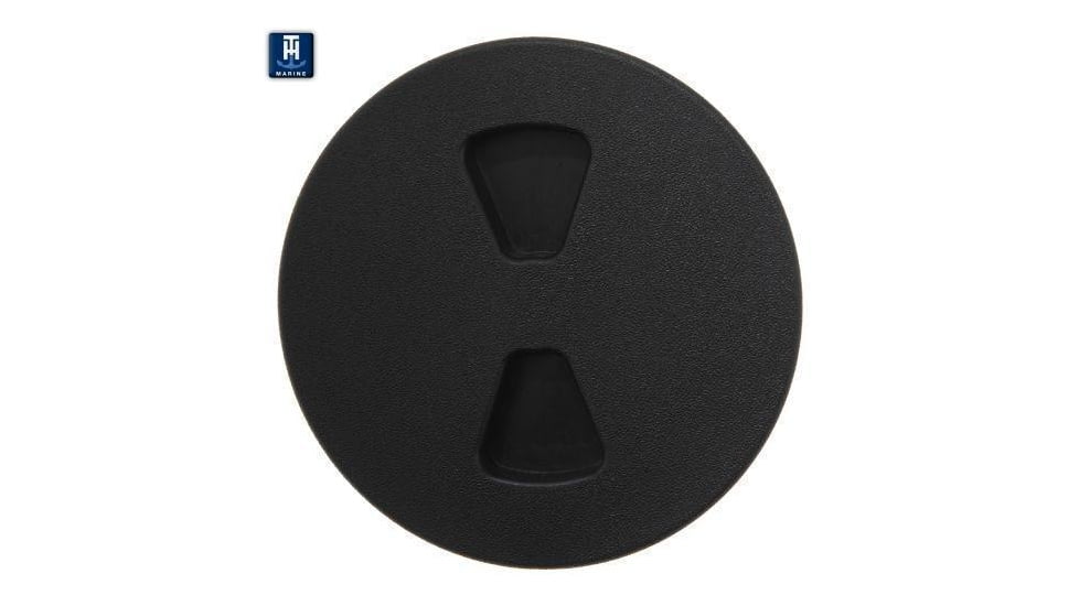 T-H Marine Sure-Seal Screw Out Deck Plate 4in, Black, DPS-4-1-DP