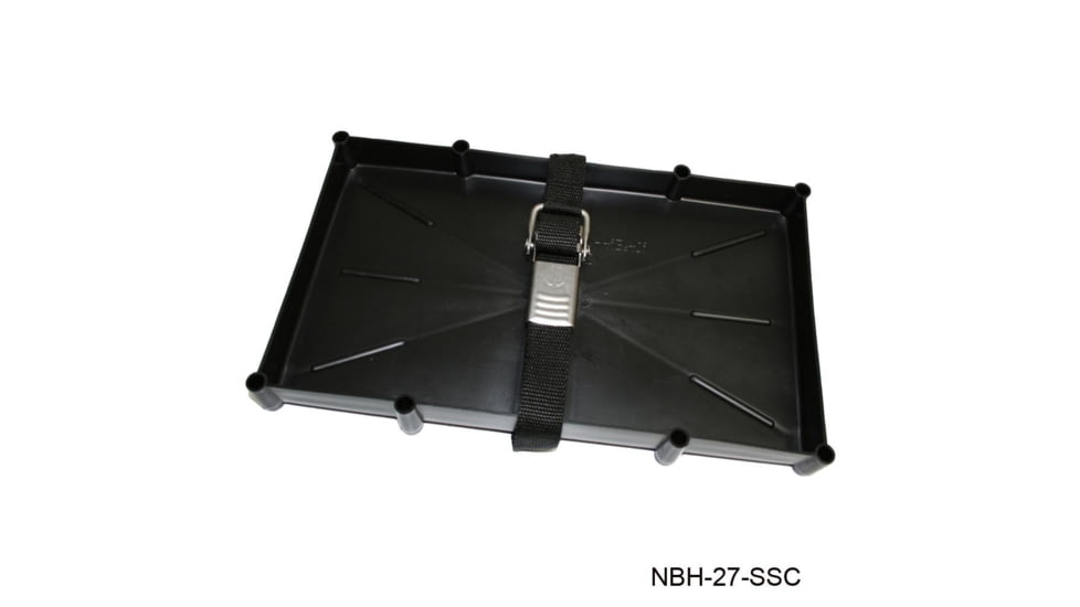 T-H Marine T H Marine Battery Holder Tray w/ Stainless Steel Buckle 27 Series, NBH-27-SSC-DP