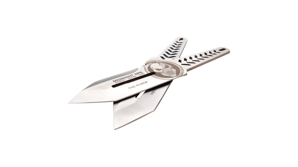 TAC Force 2 Throwing Knife Set, 3Cr13 Stainless Steel Stainless Steel, Satin, TF-TK001-2
