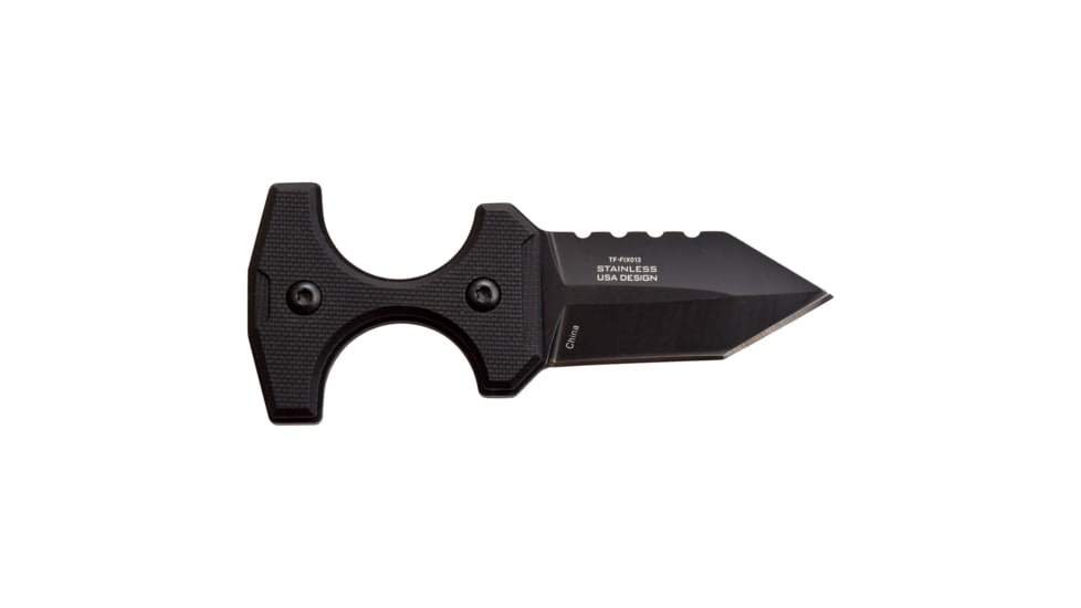 TAC Force Spear Point Fixed Blade Knife, 2 in, 3Cr13 Stainless Steel Stainless Steel, Black, TF-FIX013BK