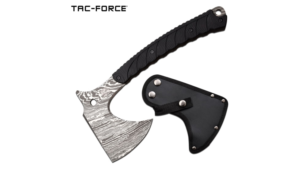 TAC Force Tactical Axe, 4.25 in, 3Cr13 Stainless Steel Stainless Steel, Black, TF-AXE003A
