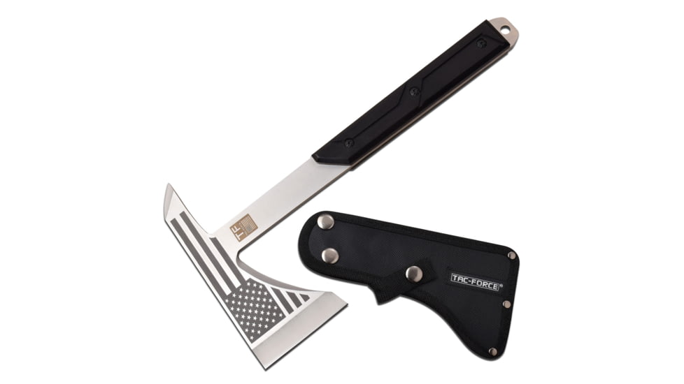 TAC Force Tactical Tomahawk, 3 in, 3Cr13 Stainless Steel Stainless Steel, Black, TF-AXE001S