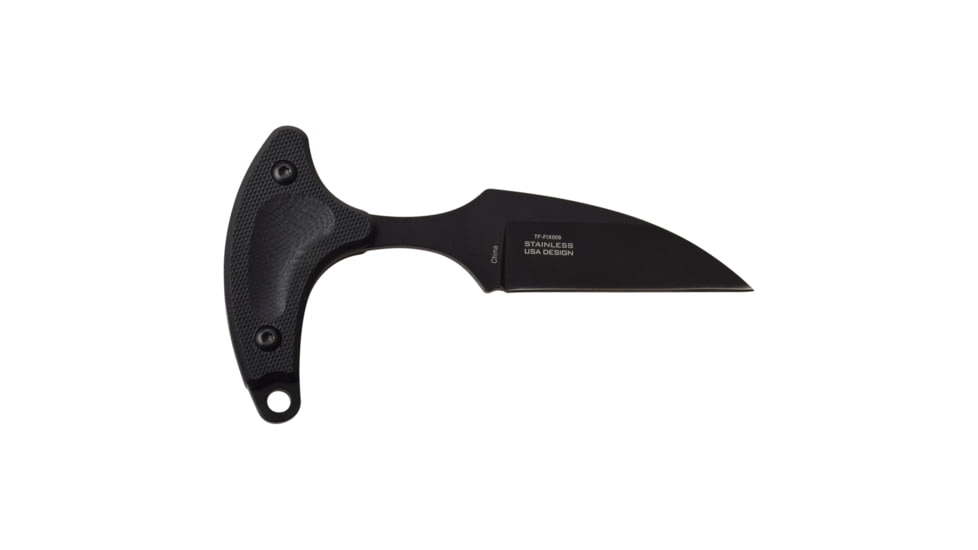 TAC Force Wharncliffe Fixed Blade Knife, 2.75 in, 3Cr13 Stainless Steel Stainless Steel, Black, TF-FIX009BK