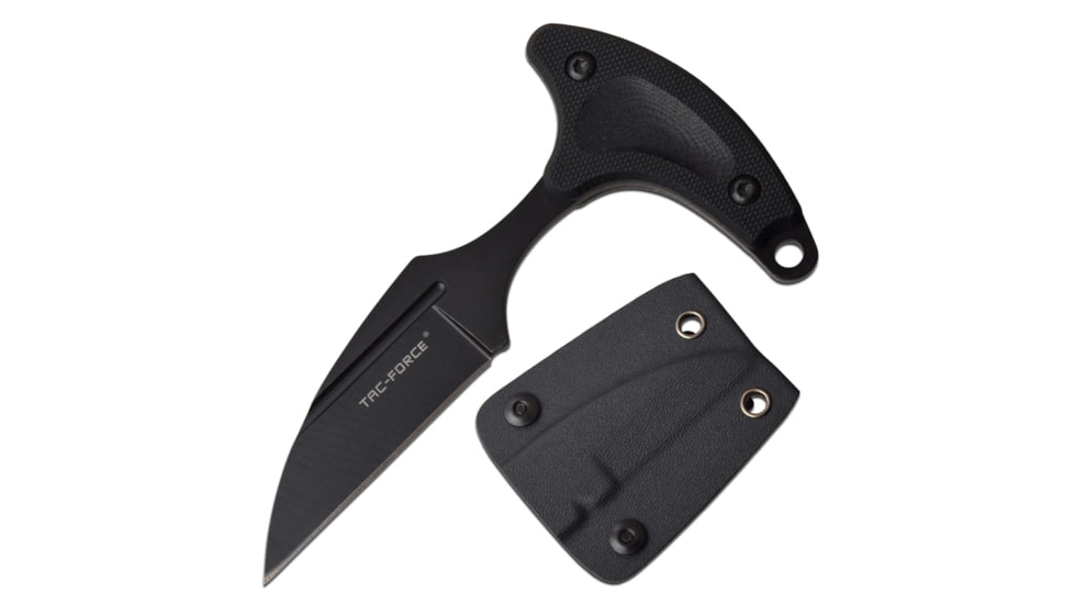 TAC Force Wharncliffe Fixed Blade Knife, 2.75 in, 3Cr13 Stainless Steel Stainless Steel, Black, TF-FIX009BK