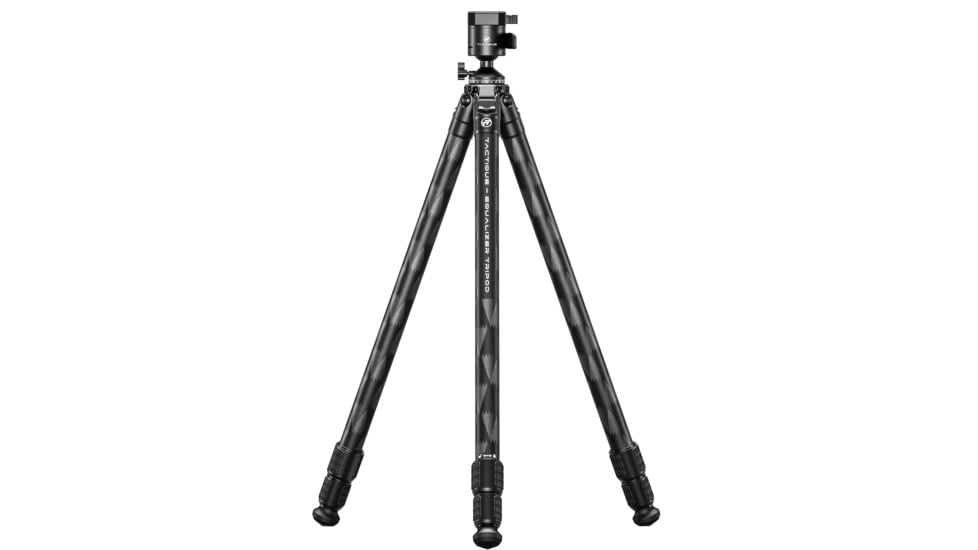 Tactique Equalizer Lightweight Shooting Tripod w/Panning Rifle Head Set