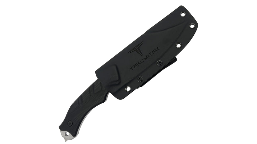 Takumitak Alert Fixed Blade Knife, 5in, D2, Clip Point, G10 Handle, Silver, TKF210SL
