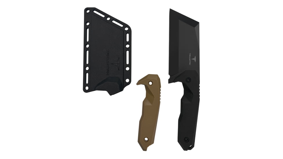 Takumitak Antidote Fixed Blade Knife, 4.25 in Blade , 3cr13, Black, TKF308