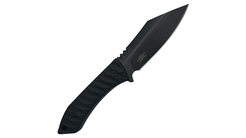 Takumitak Asym Fixed Blade Knife, 4.45 in Blade , 3cr13, Black, TKF318