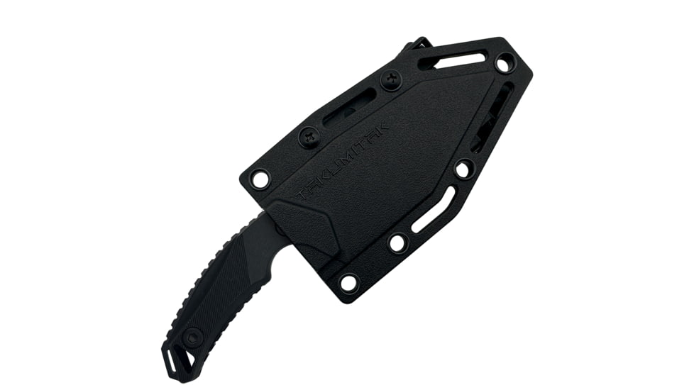 Takumitak Big Head Fixed Blade Knife, 3.25in, 3Cr13 Blade, Modified Tanto Blade, FRN, Black, TKF3S02