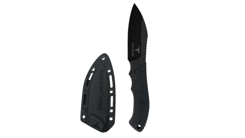Takumitak Day 500 Fixed Blade Knife, 4.5in, D2, Sheepsfoot, G10 Handle, Black, TKF206BK