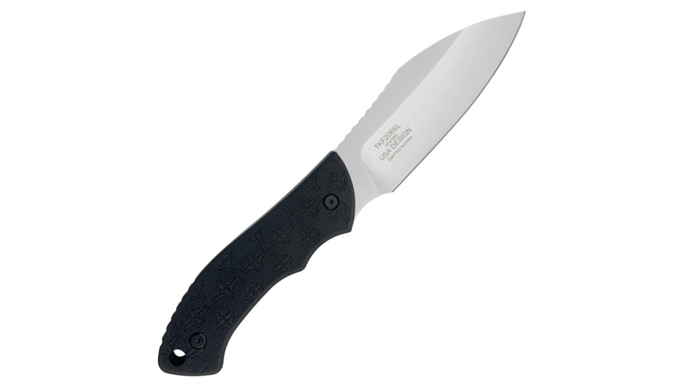 Takumitak Day 500 Fixed Blade Knife, 4.5in, D2, Sheepsfoot, G10 Handle, Silver, TKF206SL