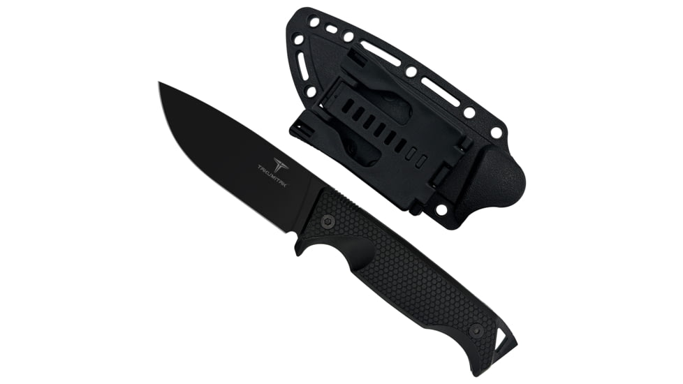 Takumitak Easy Night Fixed Blade Knife, 4.25 in Blade, 3cr13, Black, TKF304