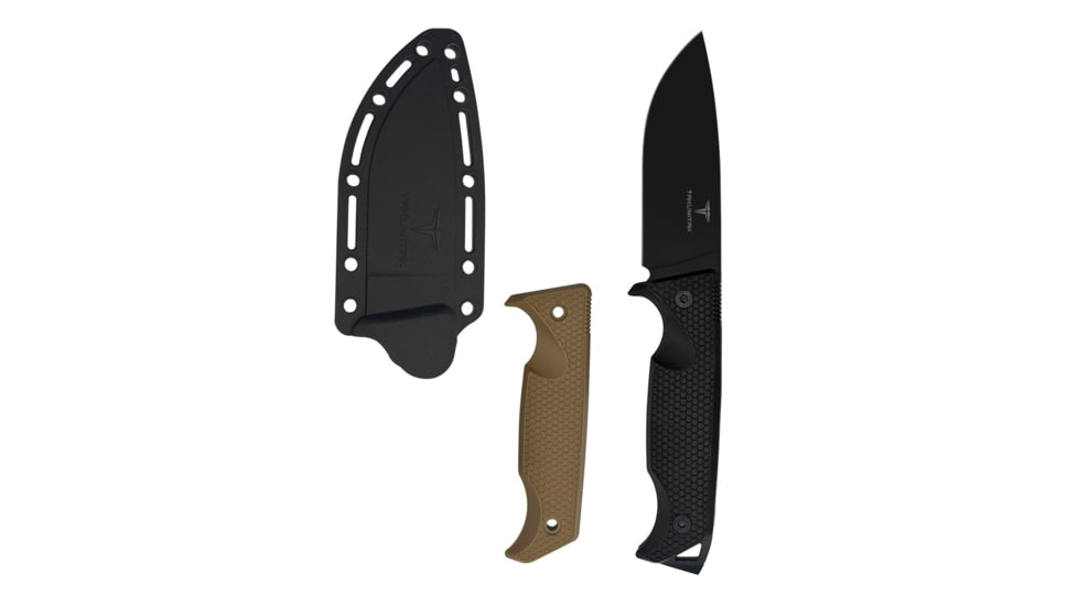 Takumitak Easy Night Fixed Blade Knife, 4.25 in Blade, 3cr13, Black, TKF304